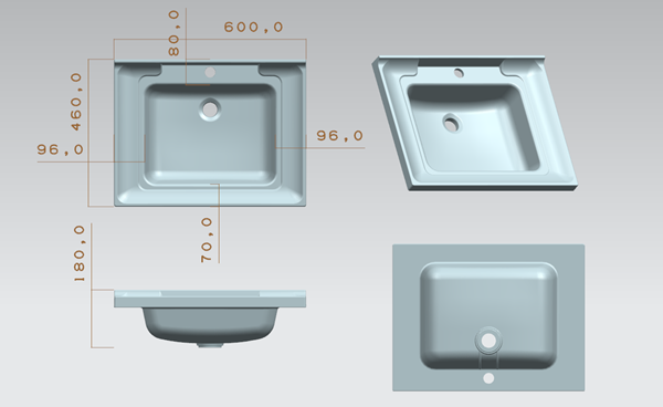 top quality uf wash basin mold