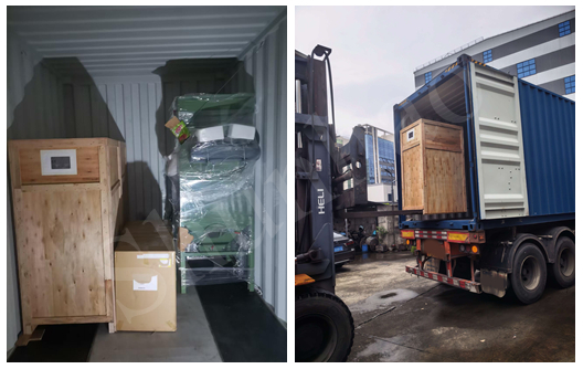 Shunhao tableware melamine molding machine shipment