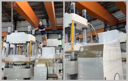 নতুন চালান: মেলামাইন উৎপাদনের জন্য কাস্টম 600T হাইড্রোলিক ছাঁচনির্মাণ মেশিন